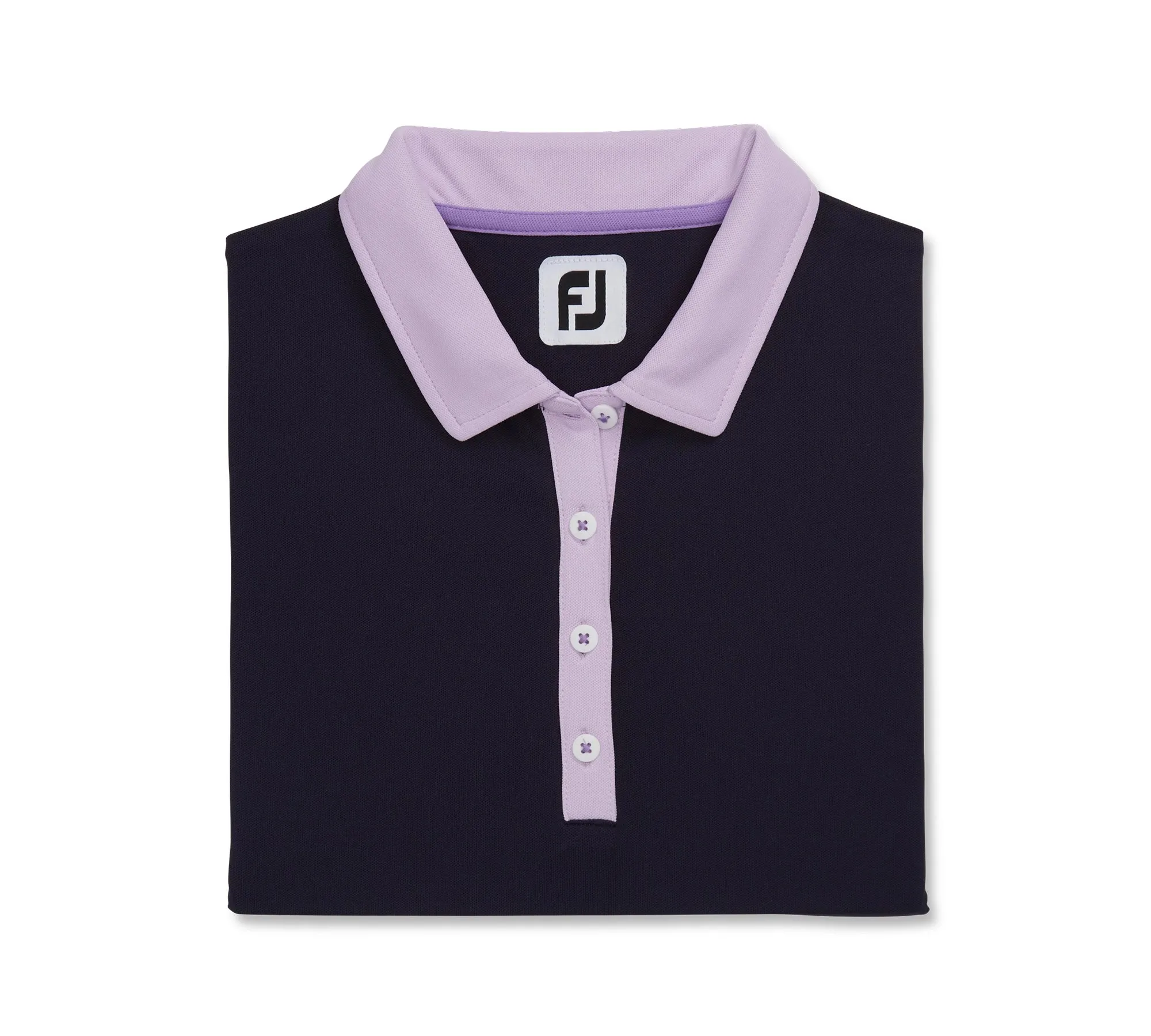 2023 FootJoy Womens Short Sleeve Color Block Polo - Navy