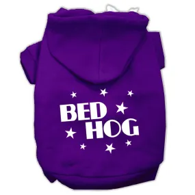 Bed Hog Screen Printed Pet Hoodies Purple Size XXL (18)