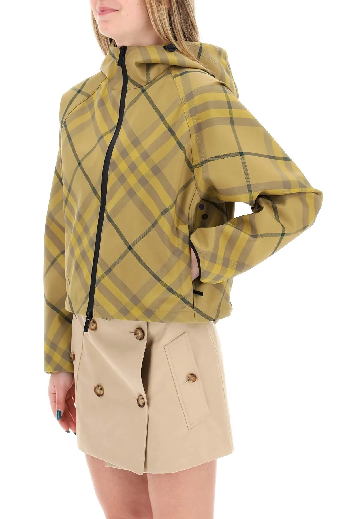 Burberry Cropped Burberry Check Jacket