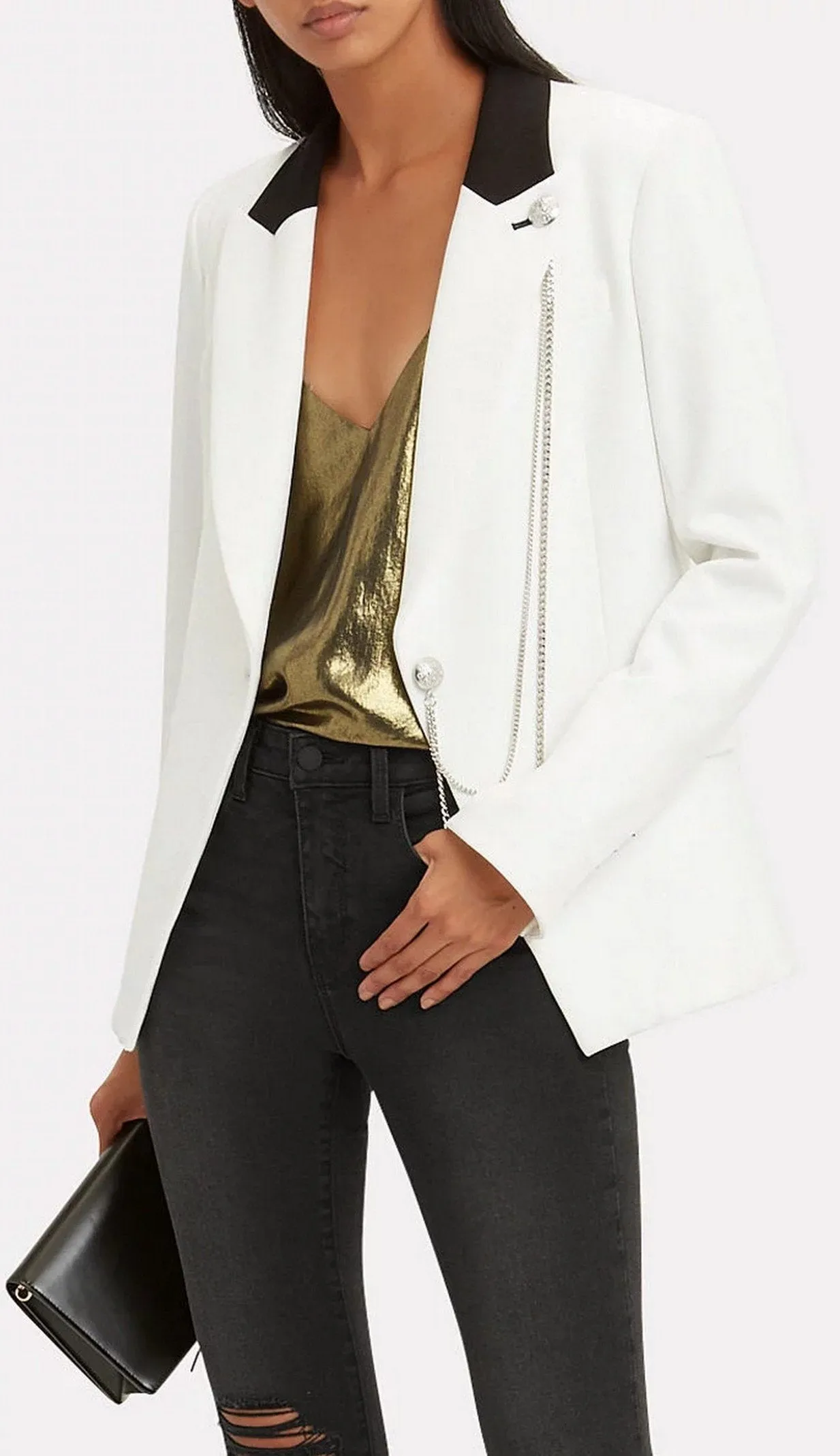 Chain Embellished Blazer