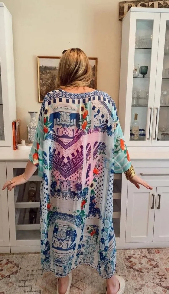 Chiffon Beach Long Kimono Swim Cover Up