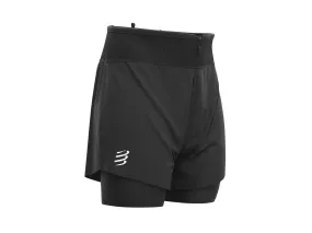 Compressport Men's Trail 2-in-1 Short - Black ( AM00007B )