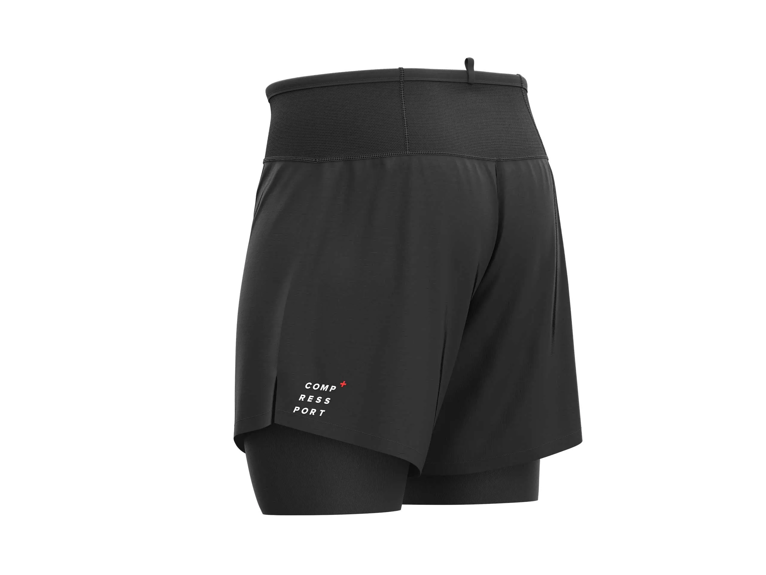 Compressport Men's Trail 2-in-1 Short - Black ( AM00007B )