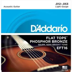 D'Addario Flat Tops Acoustic Guitar Strings