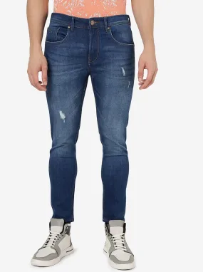 Dark Blue Solid Rider Fit Jeans | JadeBlue