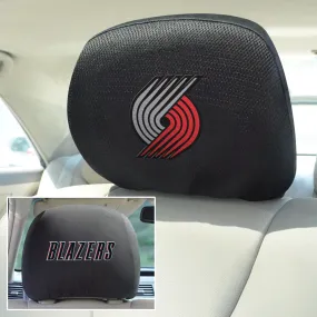 Fanmats Portland Trail Blazers Embroidered Head Rest Cover Set - 2 Pieces