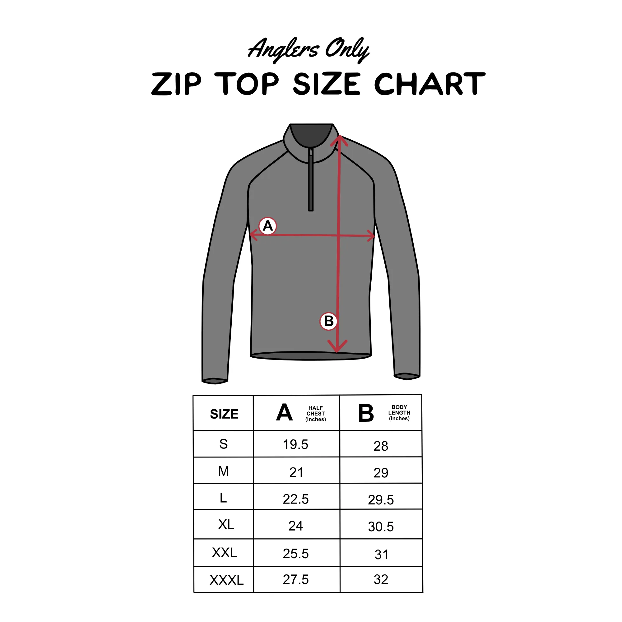 Fathoms Zip Top - Various Colours