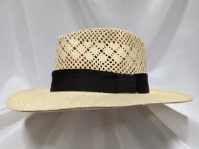 Fedora 7 - Natural (Montecristi Panama) #20-191 Open Weave