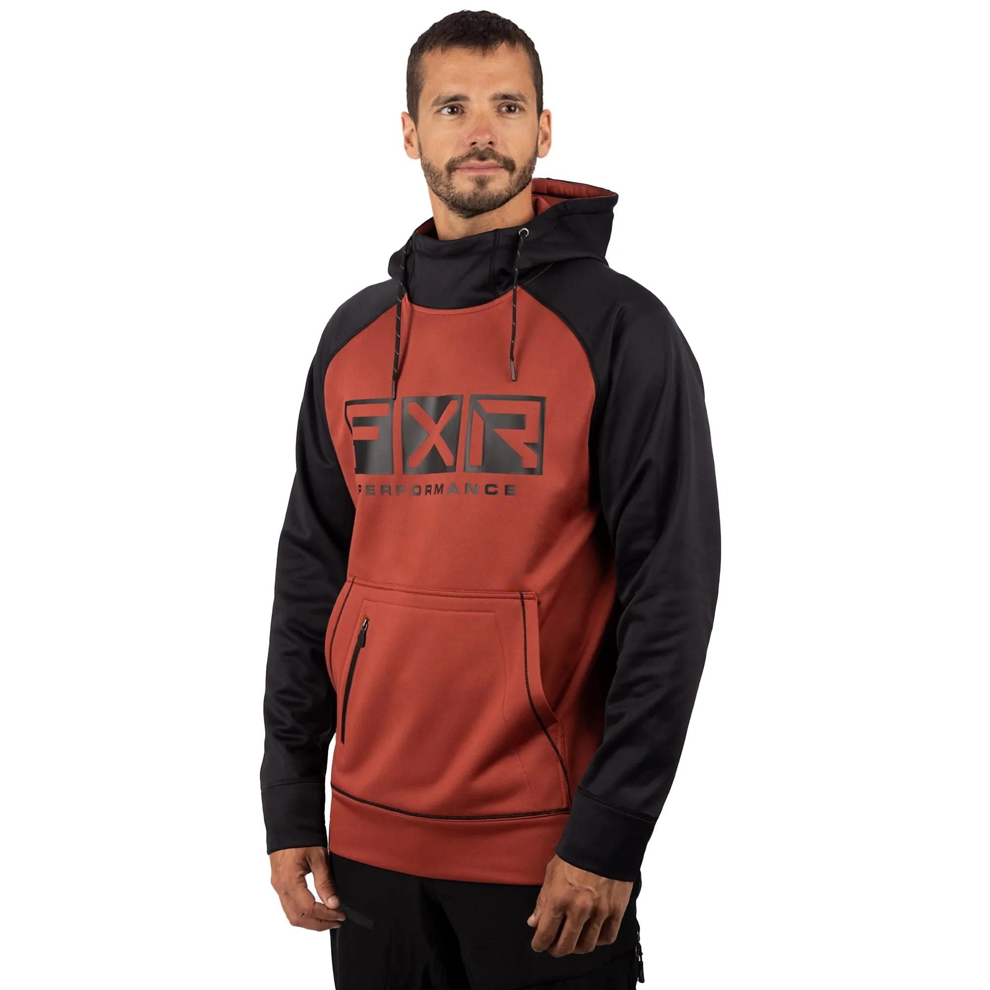 FXR  Black Rust Helium Tech Pullover Hood Hoody Hoodie Sweatshirt Fleece Zipper