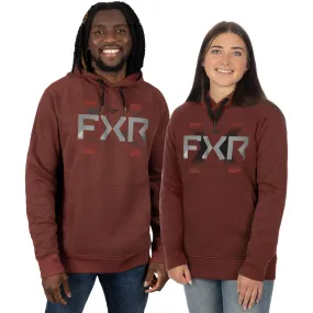 FXR Victory Pullover Hoodie Rust Heather/Grey Red