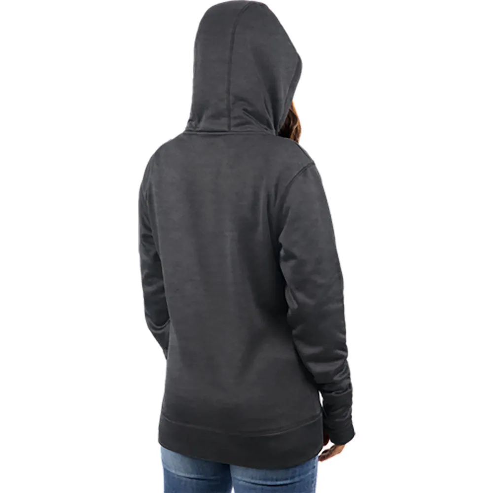 FXR Womens Helium Tech PO Hoodie Sweatshirt Grey Heather/Ocean