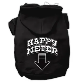 Happy Meter Screen Printed Dog Pet Hoodies Black Size XXL (18)