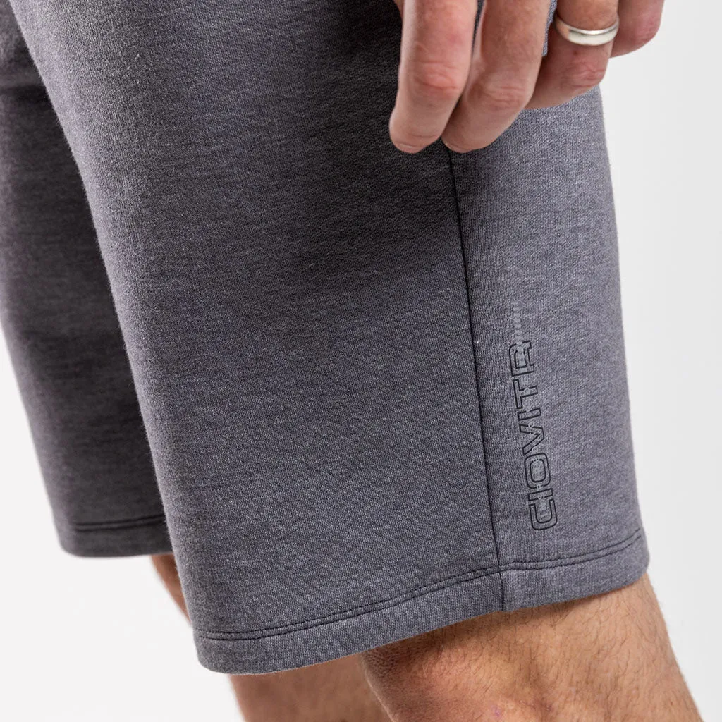 Mens Fleece Shorts (Charcoal Melange)