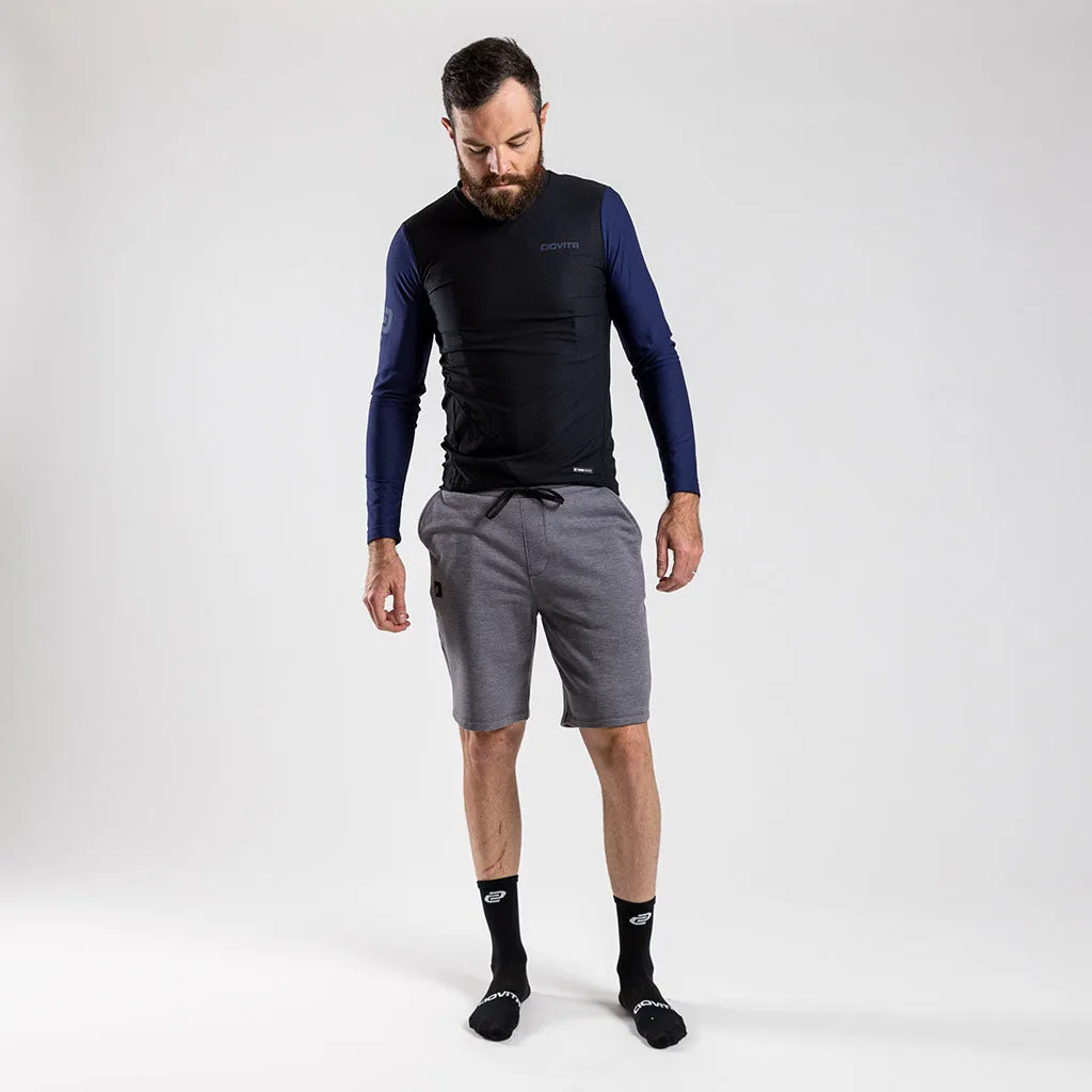 Mens Fleece Shorts (Charcoal Melange)