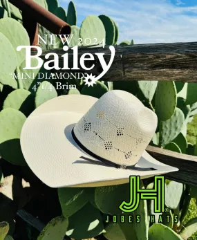 New 2024 Bailey “Mini Diamond” 4”1/4 brim (Comes open and flat)