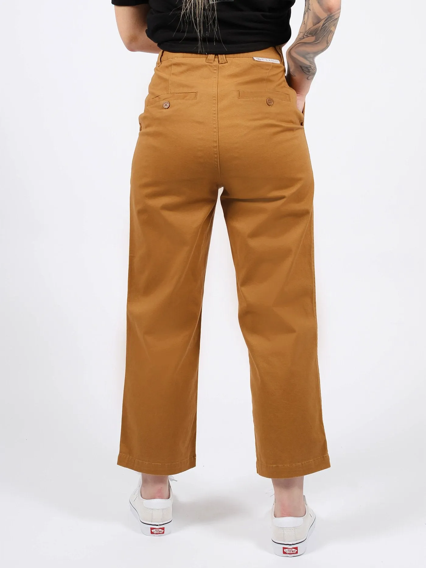 Olsen High Rise Straight Ankle Fit Chino Pants