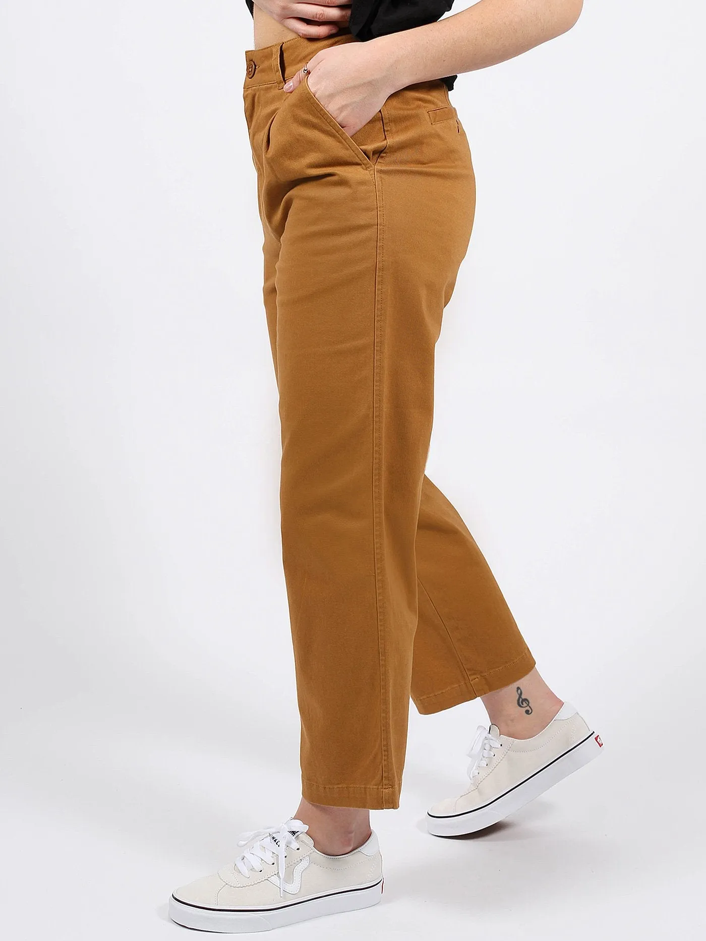 Olsen High Rise Straight Ankle Fit Chino Pants