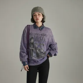 Printed Loose Fit Mid Nineties Sweatshirt