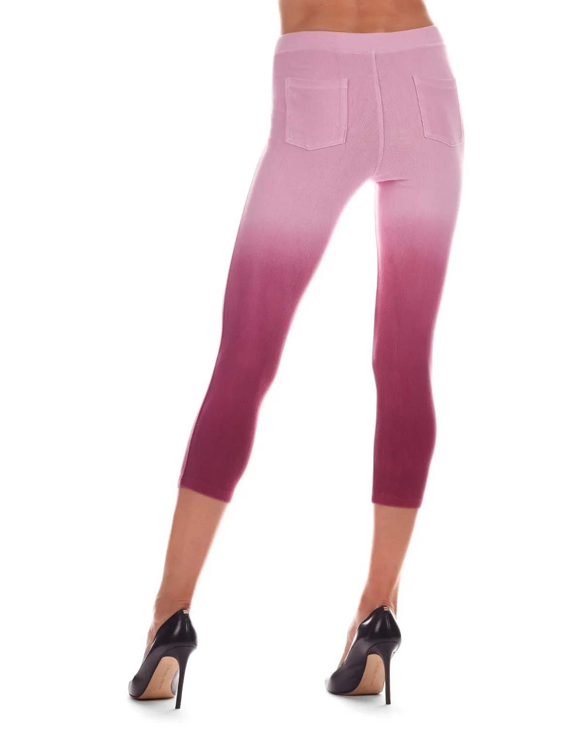 Raspberry Chino Capri Leggings