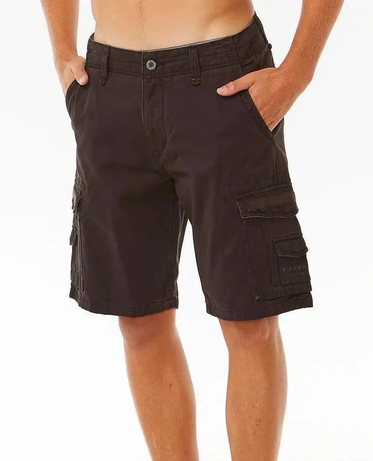 Rip Curl Classic Surf Trail Cargo Shorts Washed Black